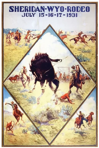 1931 Sheridan WYO Rodeo Poster