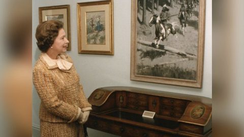 Queen Elizabeth at the Brinton Museum